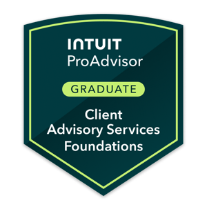 Intuit ProAdvisor Client Advisory Services Foundations Graduate badge